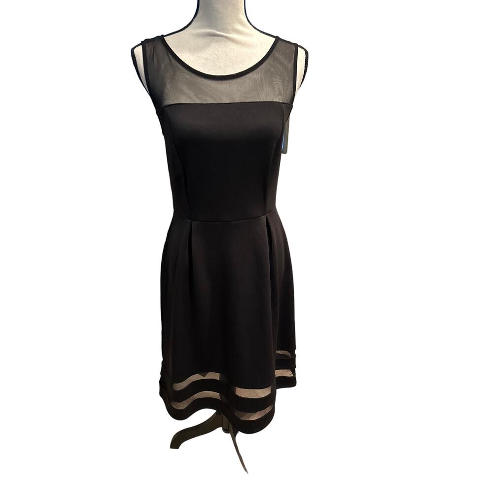 Women’s En Focus Studio Black Dress Cocktail Wedding Guest Size 6